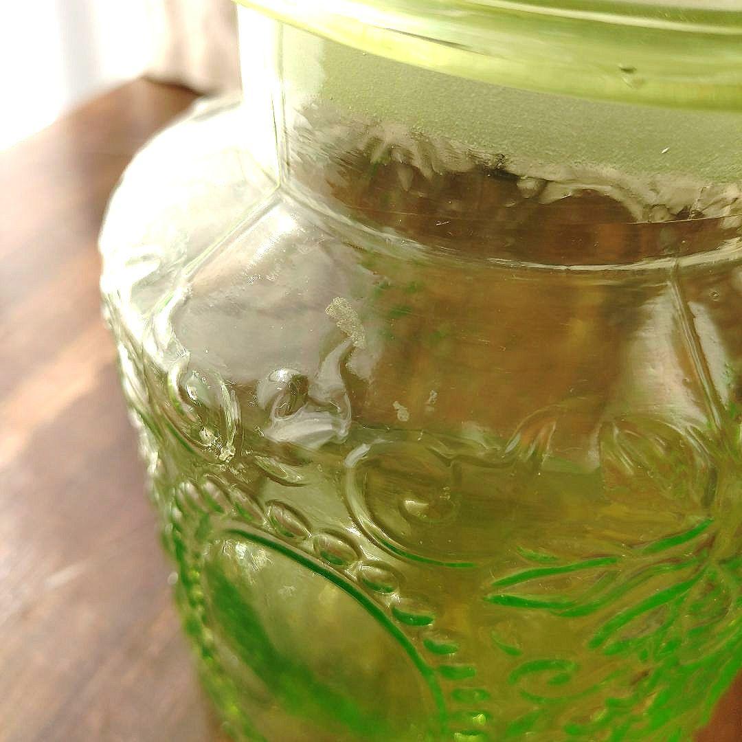 アンティーク 飴屋瓶 あめや瓶 ウランガラス和ガラス 菓子瓶 古道具