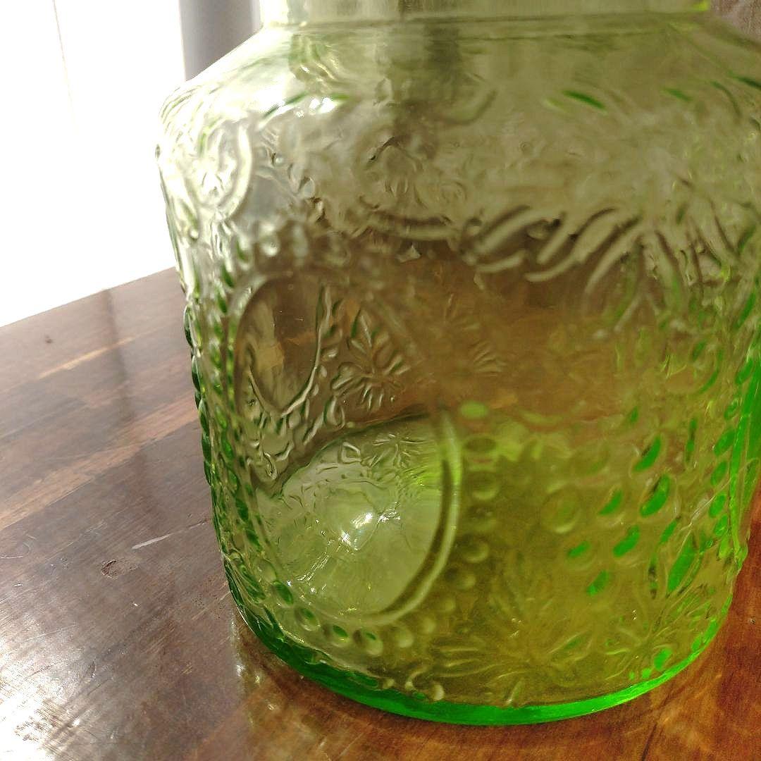 アンティーク 飴屋瓶 あめや瓶 ウランガラス和ガラス 菓子瓶 古道具