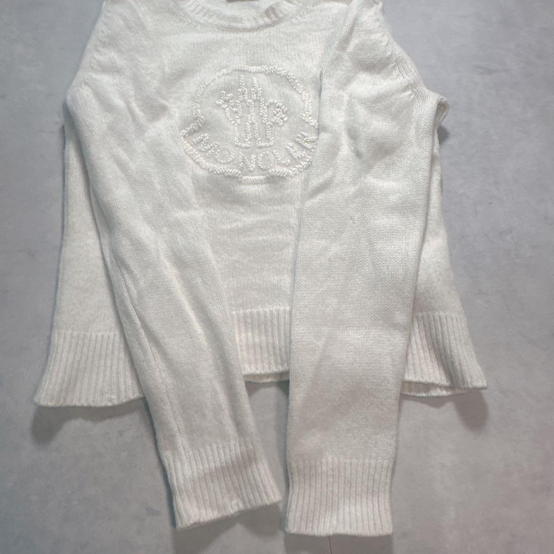 MONCLER モンクレール ニット ショート丈 カシミヤ ワッペン S - メルカリ
