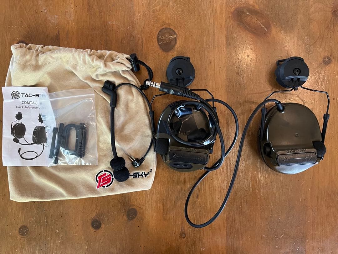 TAC-SKY Comtac III タイプ ヘッドセット オリーブ
