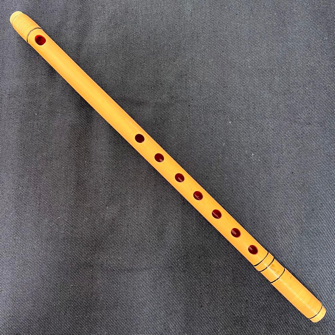 篠笛 獅子田 竹渓 5本調子 古典調 天地籐巻 篠笛 七ッ穴五本調子 獅子田・竹渓 お祭り・お囃子・祭礼用品・古典調