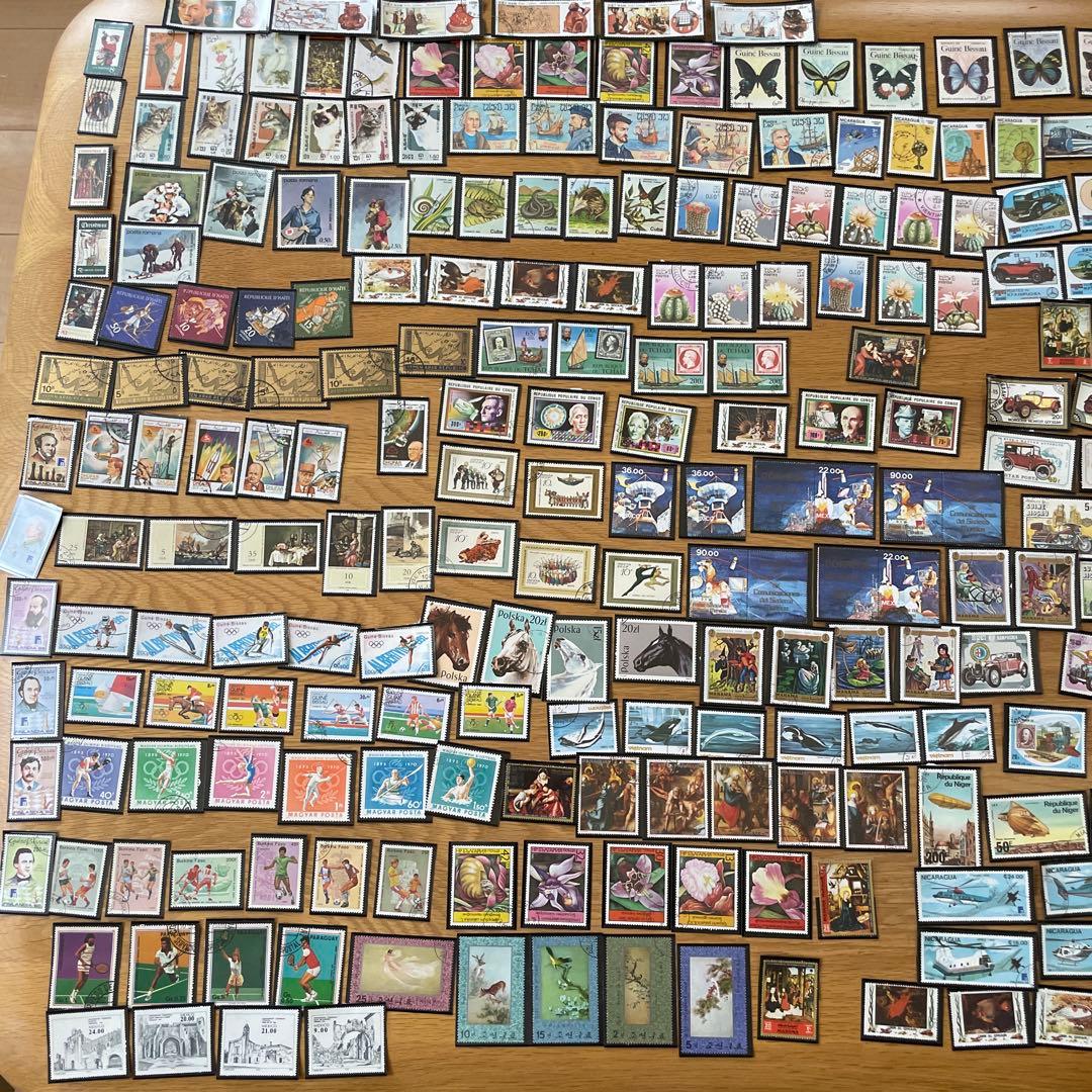 世界の古切手 海外古切手 ヴィンテージ コレクション 希少レアおしゃれ約409枚 白雪姫 ドイツ 1962年 外国切手4種 未使用【童話 古切手 ハンドメイド