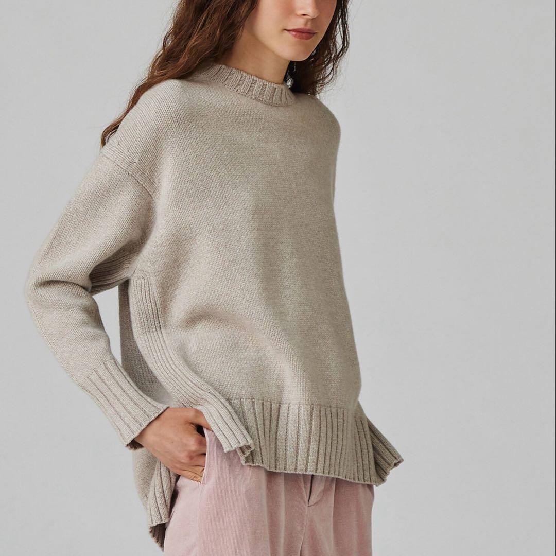 美品✨ MACPHEE ラムカシミヤ クルーネック ニット トゥモローランド