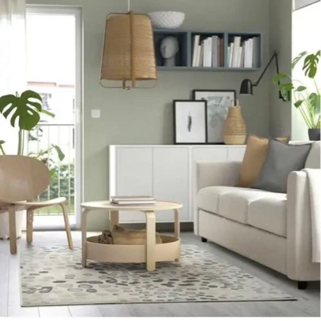 IKEA/イケアDUBBELFIL ドゥベルフィル ラグ パイル ドット - メルカリ