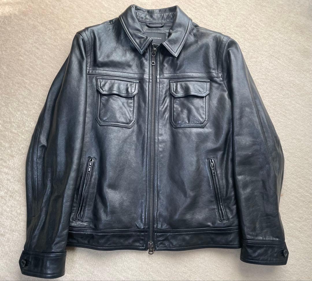 断捨離中さま　BANANA REPUBLIC バナナリ　レザージャケット