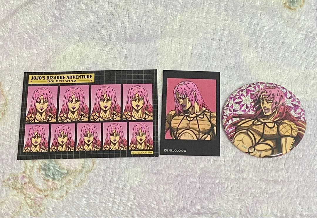 ジョジョの奇妙な冒険 ディアボロ ボス 缶バッジ 証明写真 チェキ