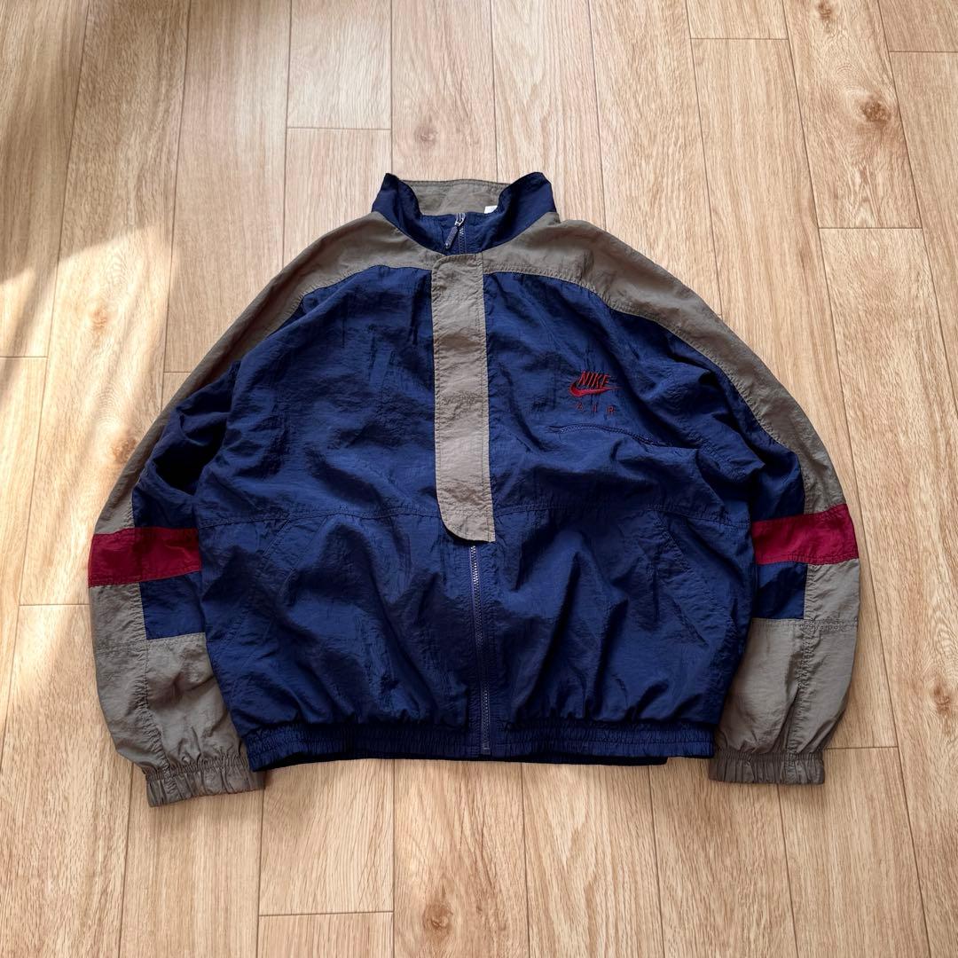K*E様 NIKE AIR 90s 刺繍ロゴ ナイロンジャケット L