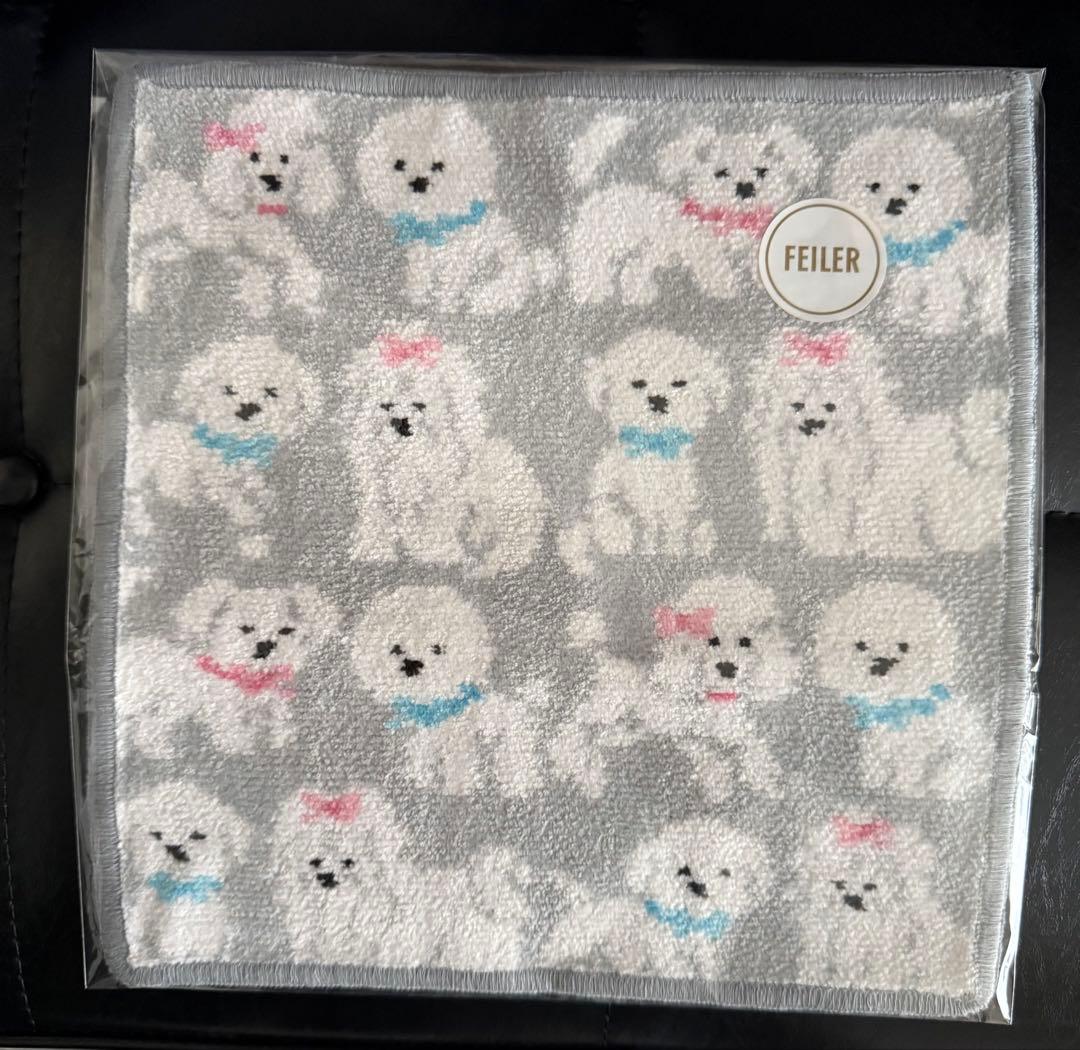 新品未使用♡ラブラリーバイフェイラー♡モフモフワンチャン ハンカチ