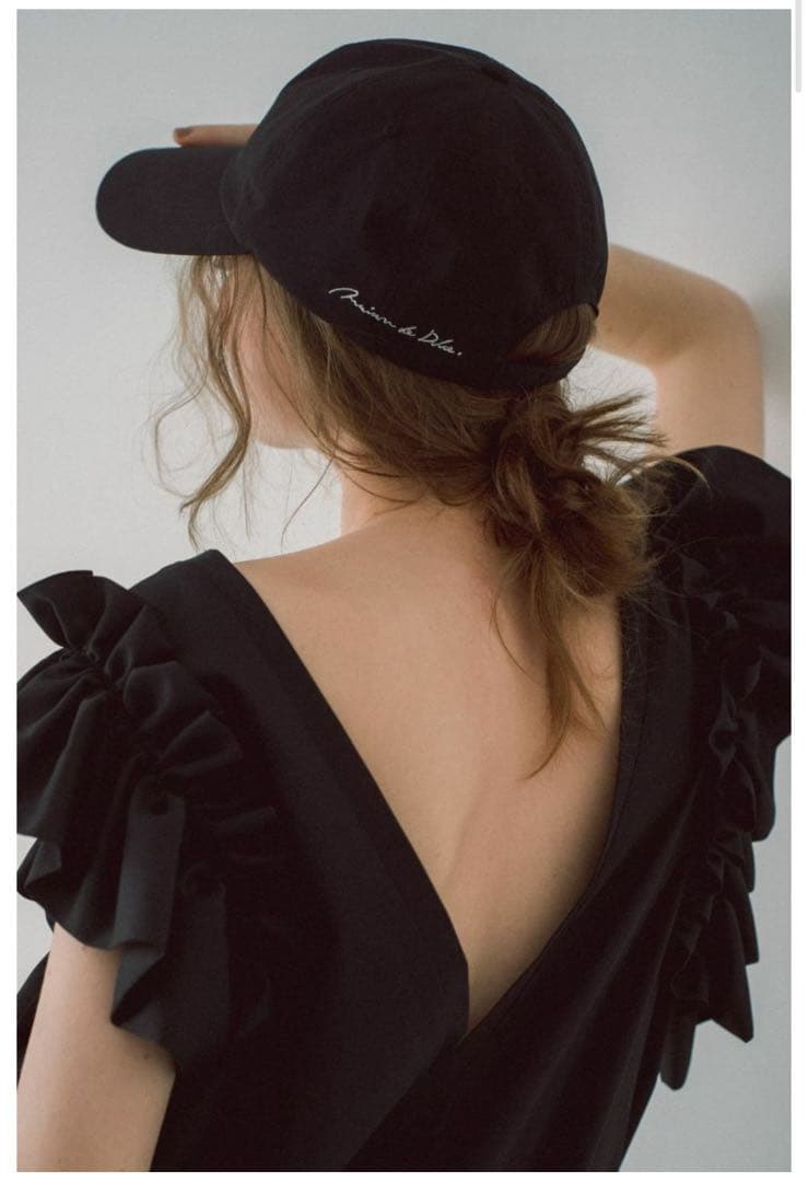 メゾンドドルチェpoint cap/black