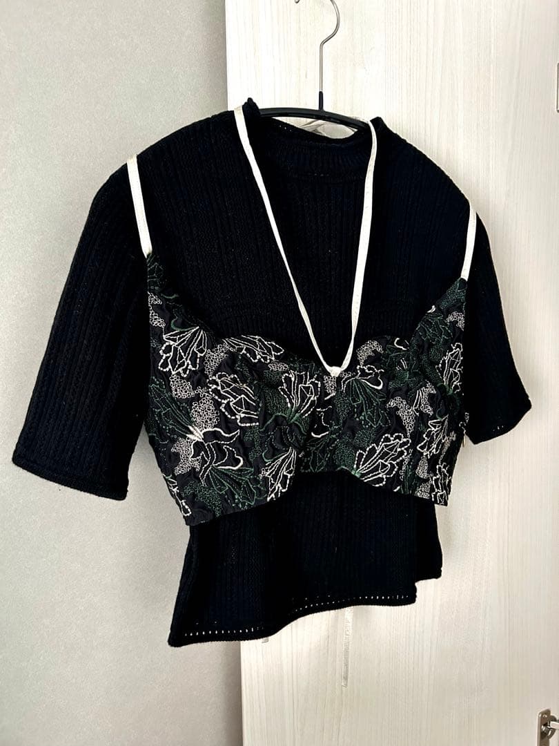 ◆完売商品MURRAL Quartz embroidery ビスチェ ミューラル