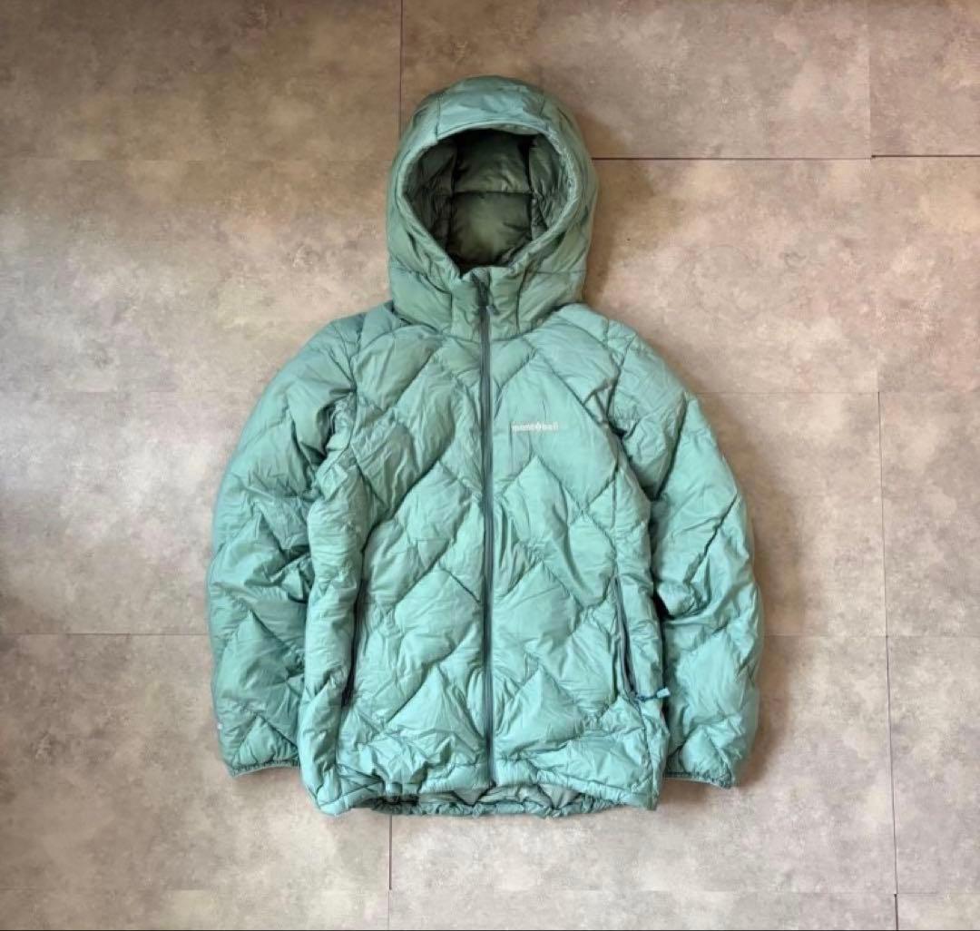 mont-bell ネージュダウンパーカ 水色ドローコード付き M ［入手困難］