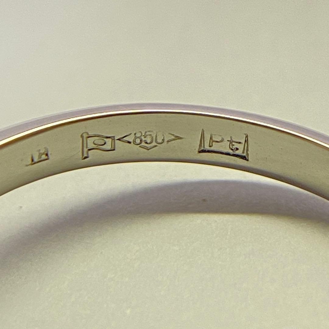 キッミ　Pt850　1.50ct　キュービックジルコニアリング