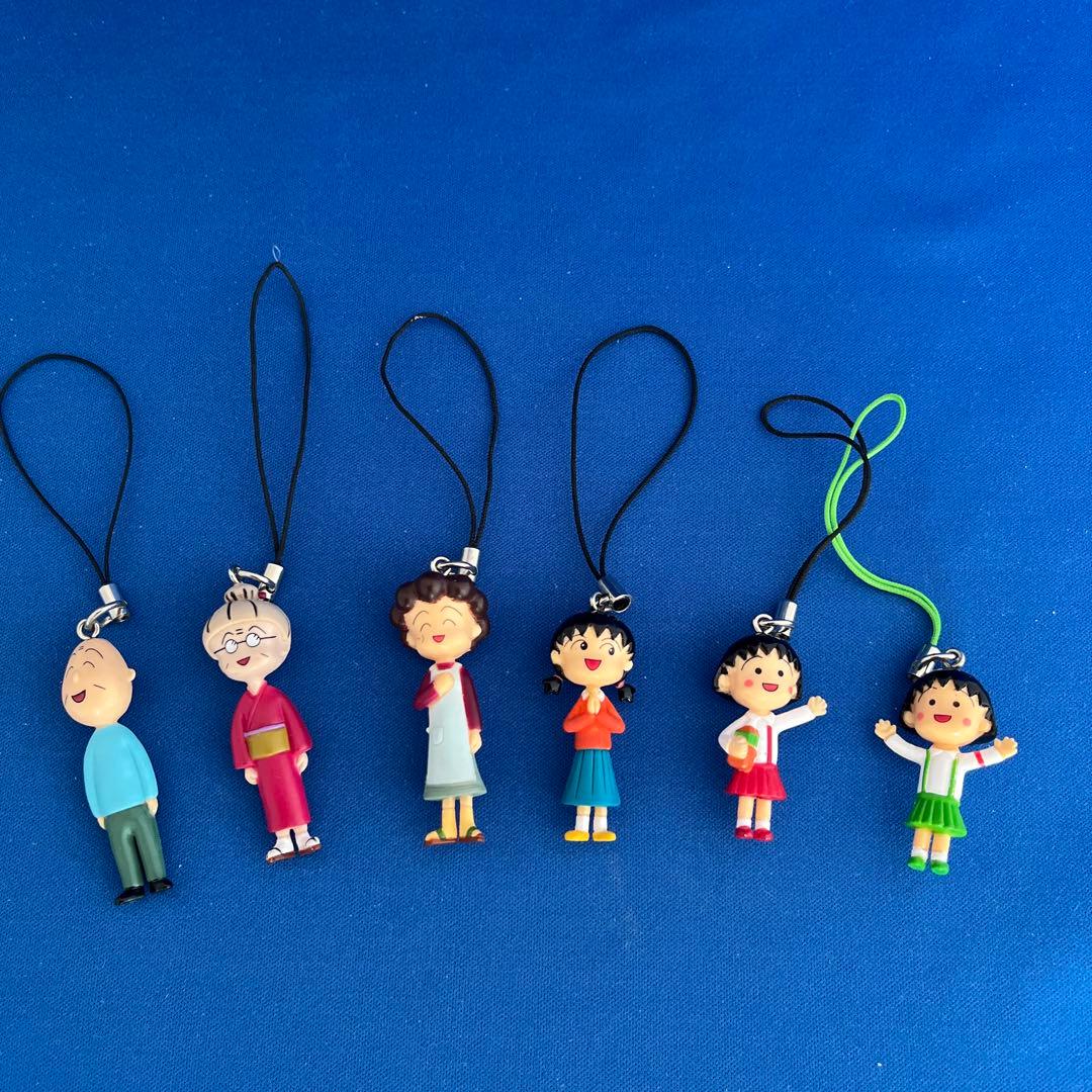 非売品】 ちびまる子ちゃん 十六茶ストラップ6種セット - メルカリ