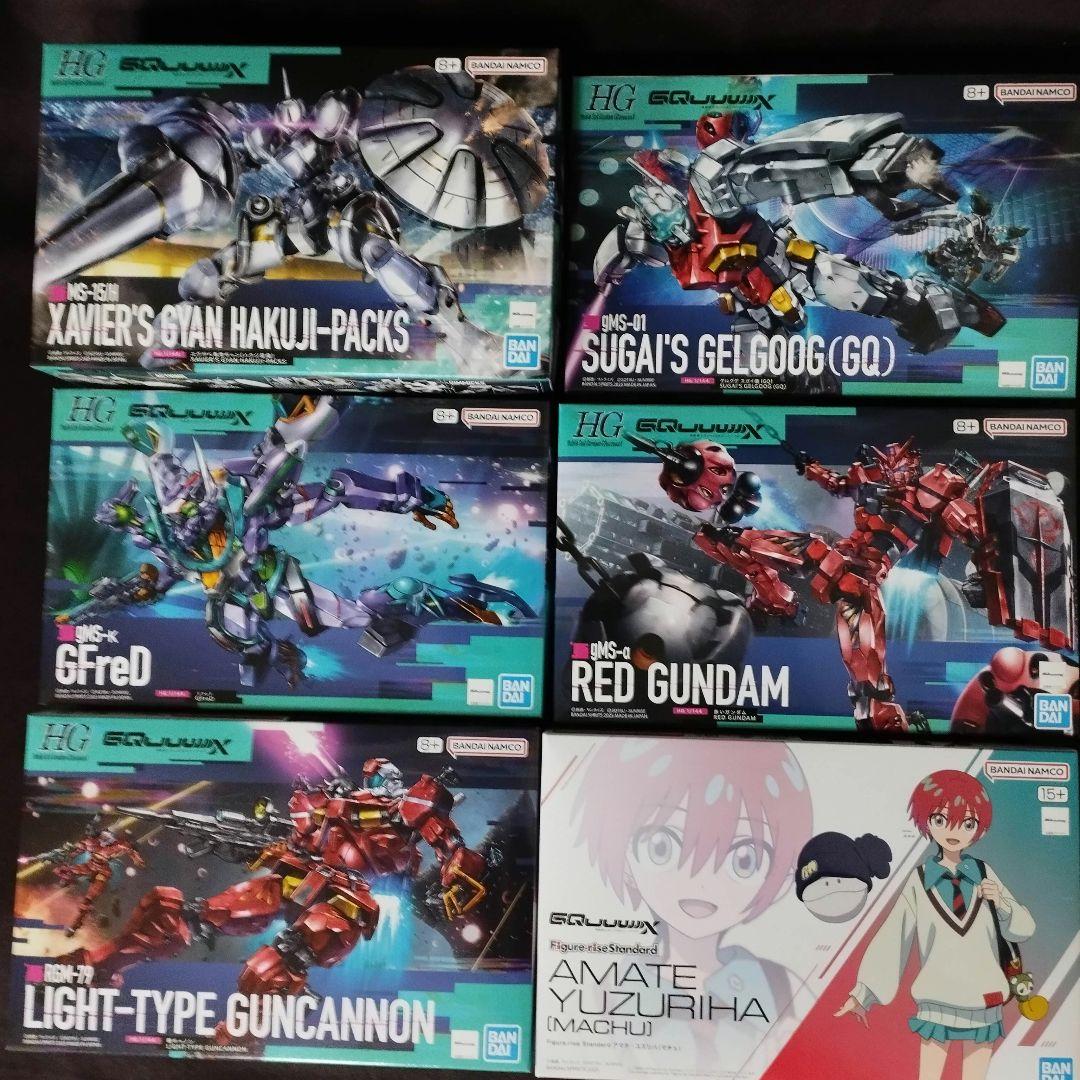 ガンプラ6点【ギャン/GFreD/軽キャノン/ゲルググ/赤いガンダム/マチュ】