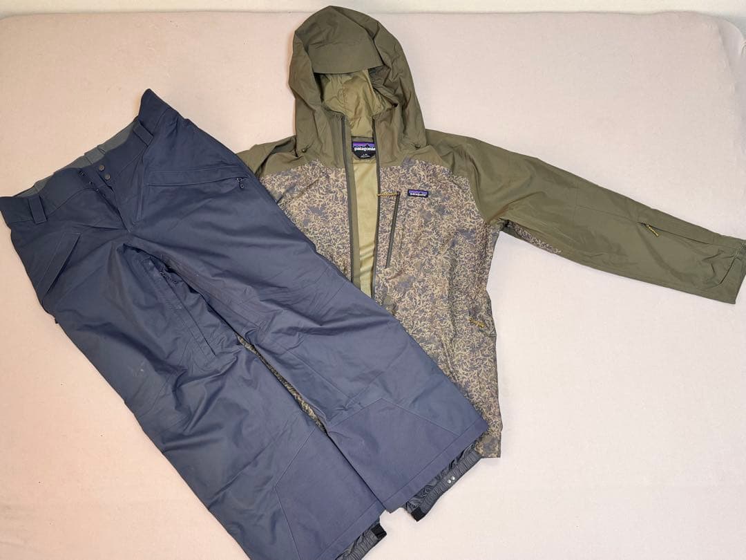 Patagona メンズパウダータウンジャケット　スノーパンツ　上下セット　L パタゴニア メンズ ウェア パウダータウン ジャケット POWDER TOWN