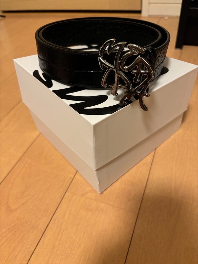 Mertra ベルト black s-mサイズ Maison Margiela（メゾンマルジェラ） ベルト BELT 30 MM ブラック