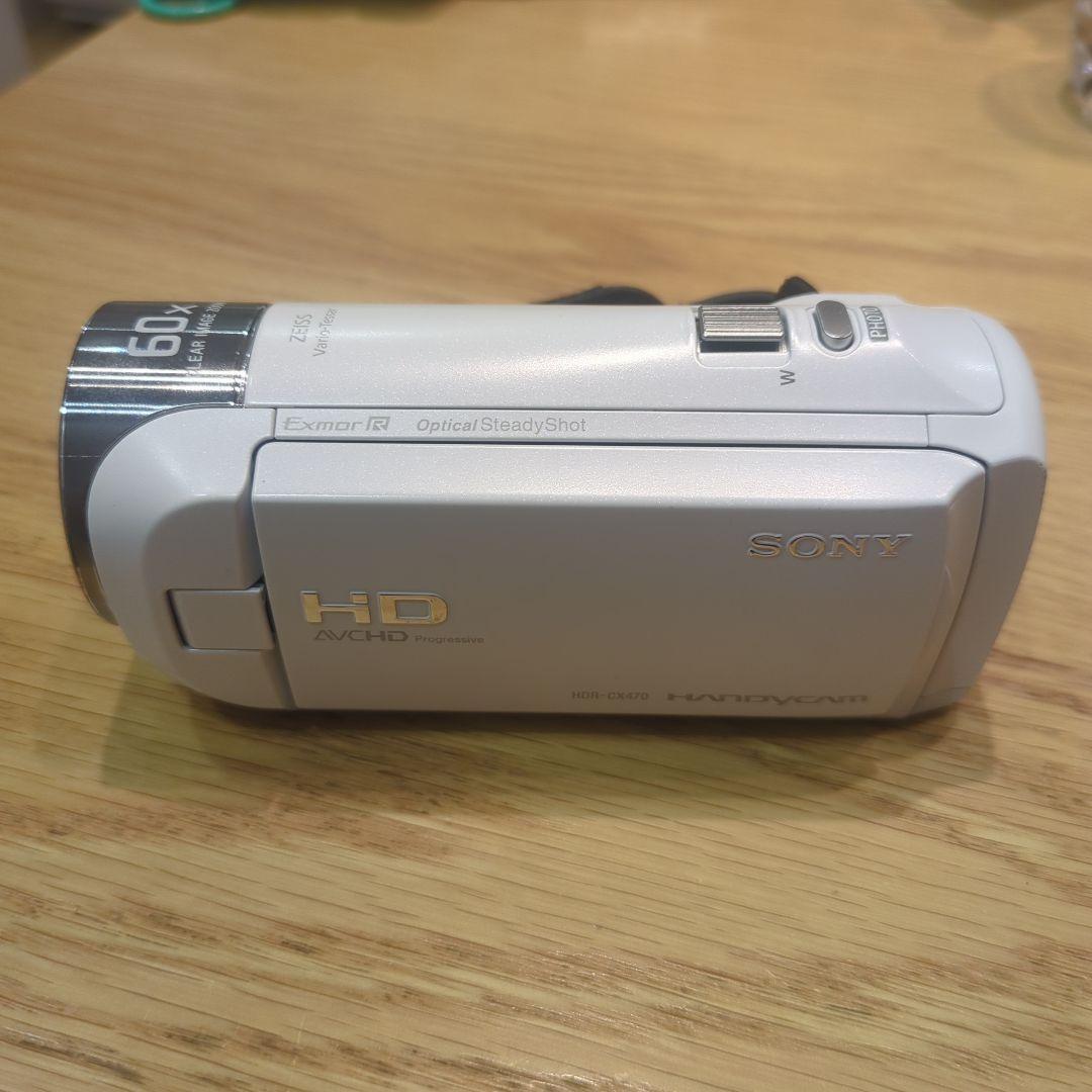 SONY HDR-CX470 ハンディカムビデオカメラ 本体 ホワイト