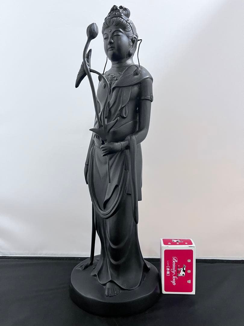 高村光雲　聖観音 菩薩　金属製　 仏像 彫刻　開運　風水　置物 アンティーク