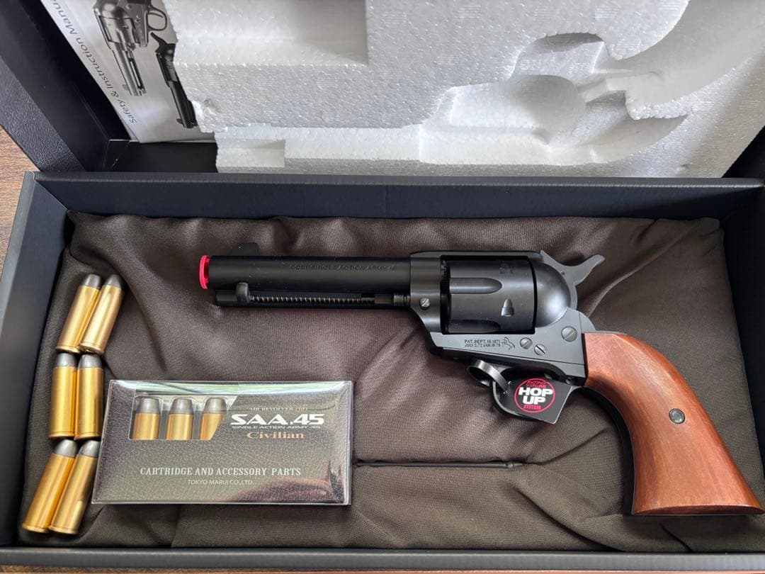 東京マルイ エアリボルバープロ コルトSAA シビリアン　スペアカートリッジ付き