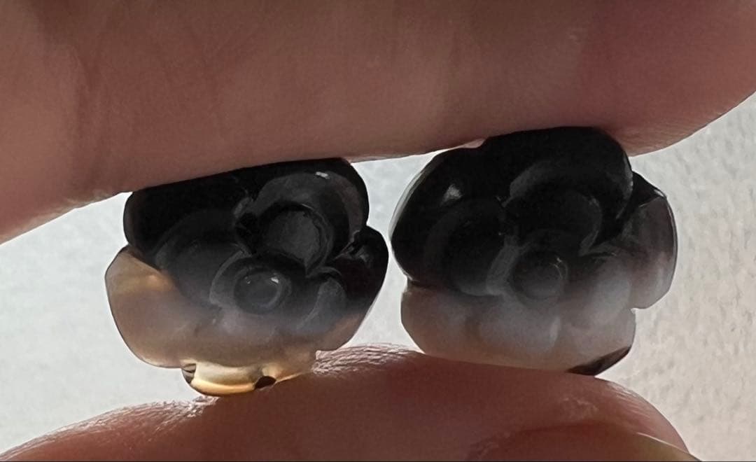 じばにゃん様専用❤️ バンデットアゲート カメリアカービング 14kgf