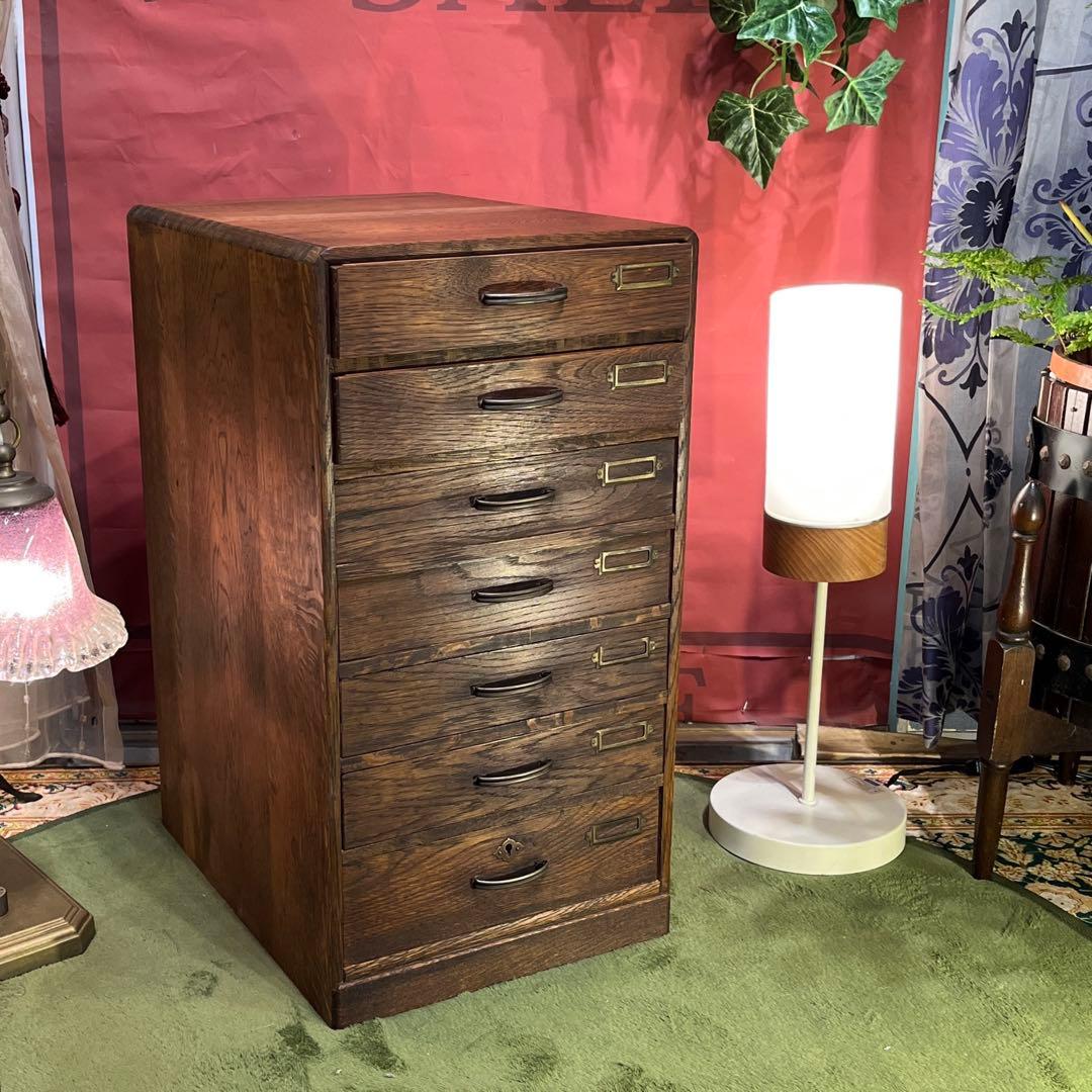 Cis古家具　小引き出し　小物入れ　書類ケース　古家具　アンティーク　昭和