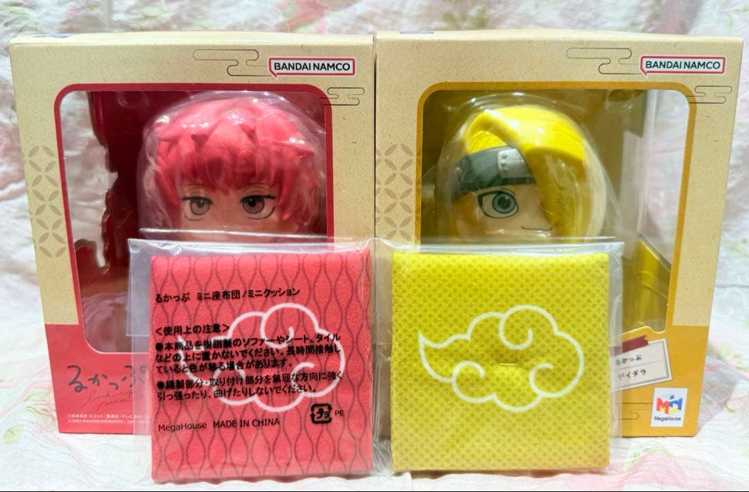 【未開封品】るかっぷ NARUTO-ナルト-疾風伝 サソリ デイダラ 座布団付き