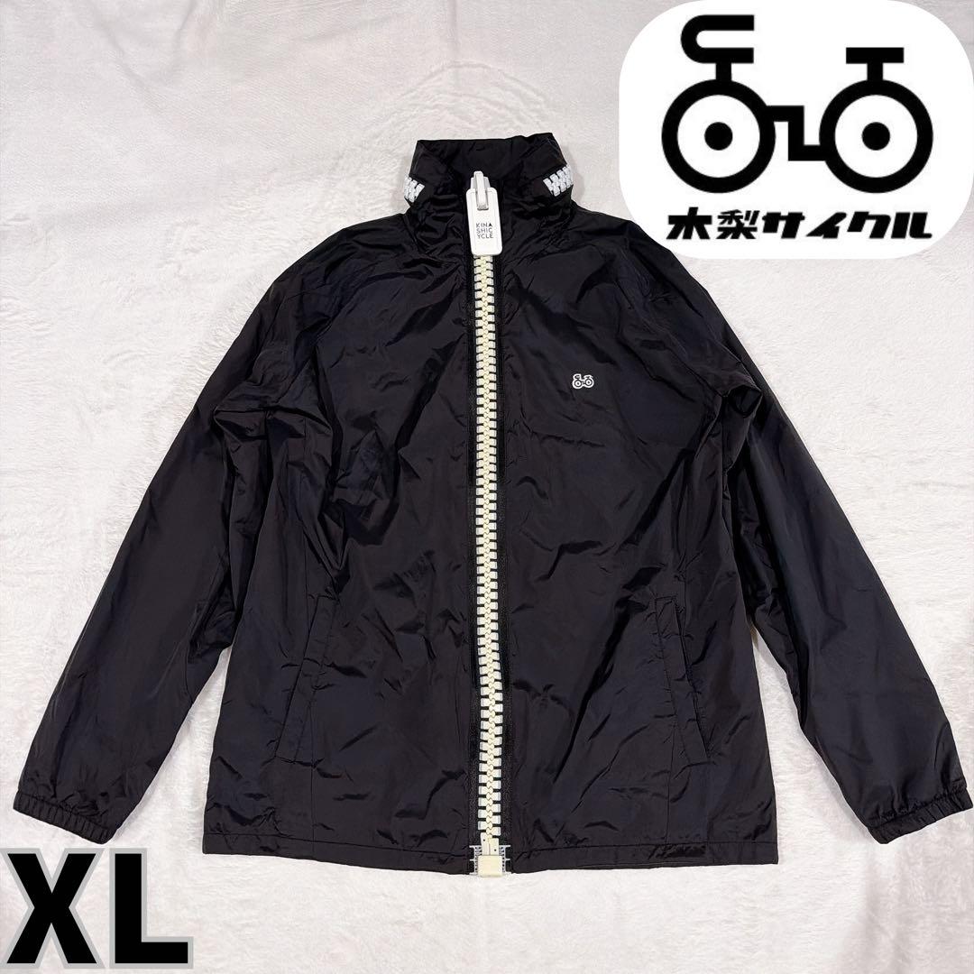 木梨サイクル ビッグジップジャンパー XL ブラック KINASHI CYCLE
