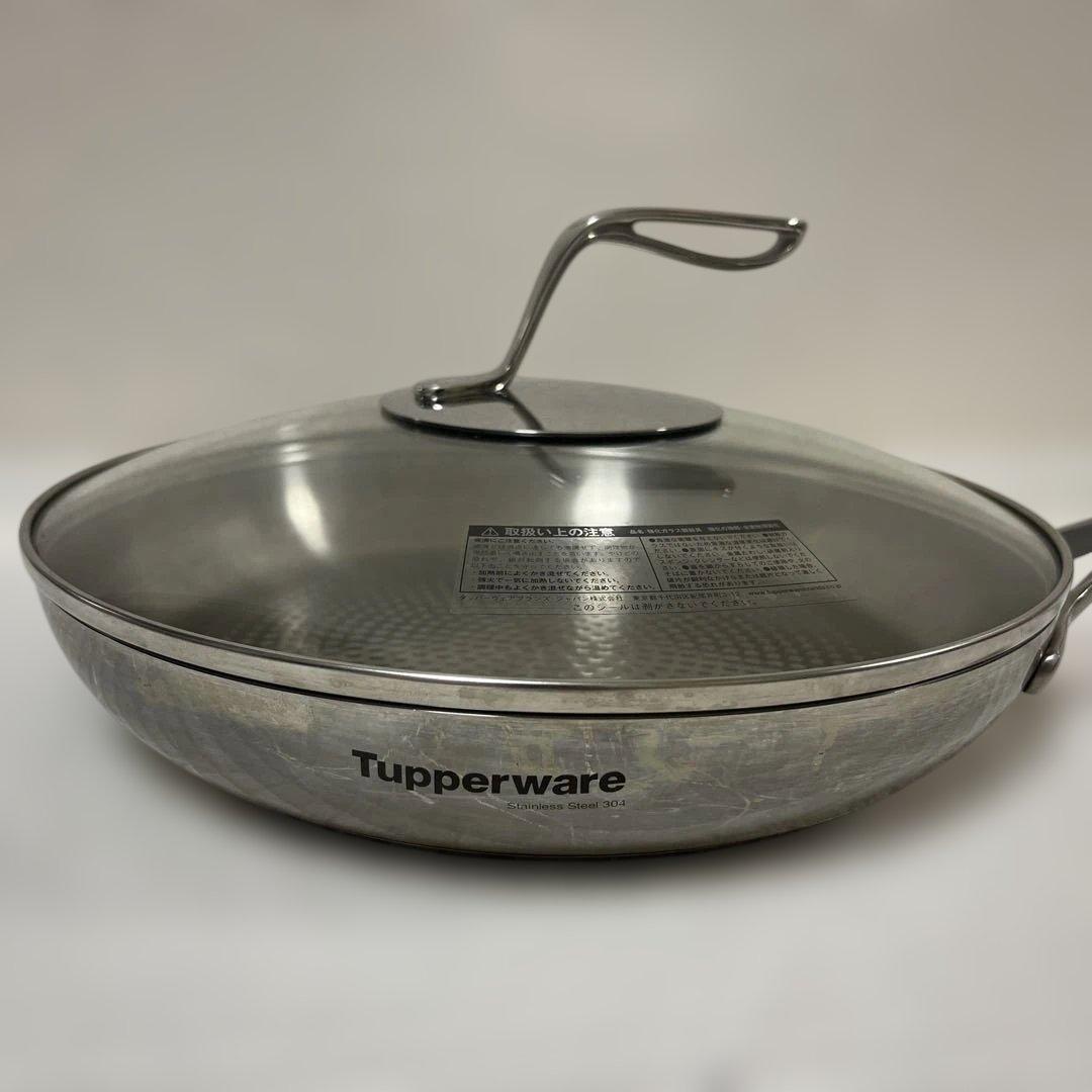 Tupper ware タッパーウェア 28cmフライパン (ガラスふた付) - メルカリ
