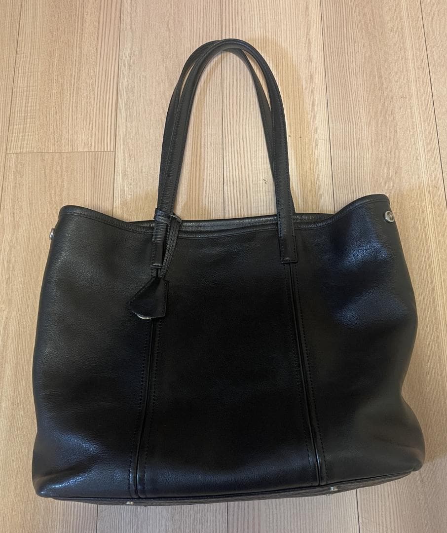 aniary メンズ　トートバッグ　黒　革
