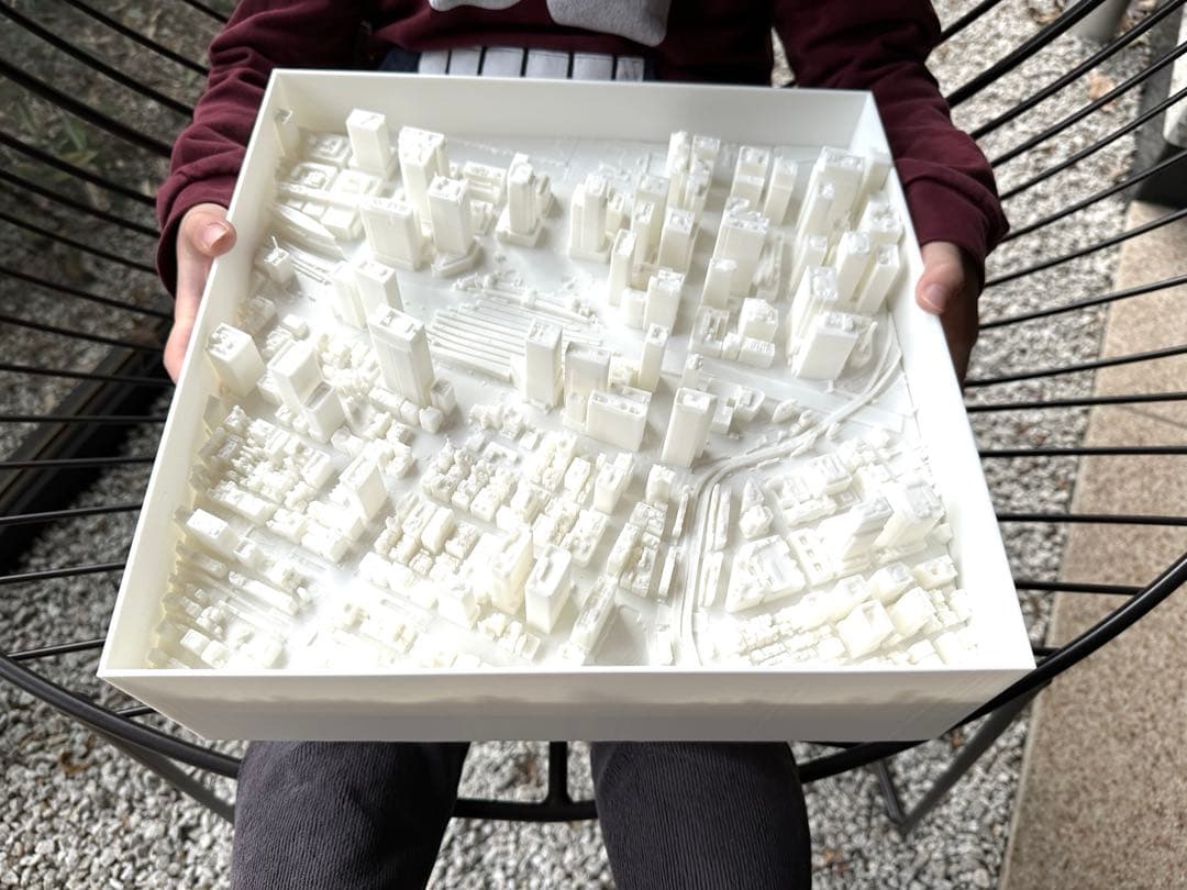 ★5千円値下中！東京駅周辺ビッグサイズ★精密都市模型 1/5000 3Dプリンタ