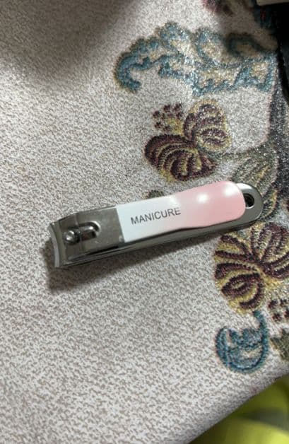 MANICURE 折りたたみ式爪切り ピンク
