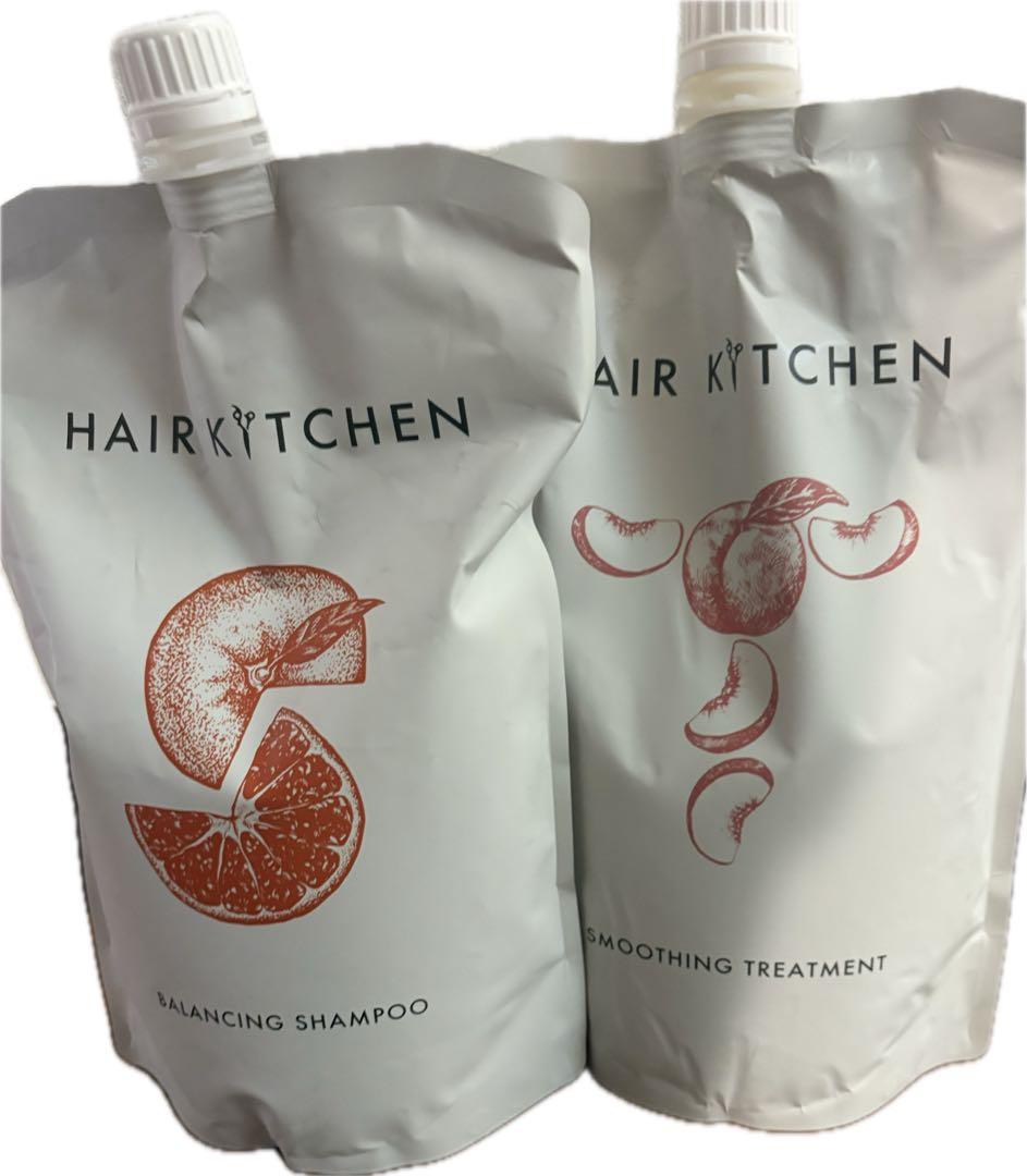 HAIR KITCHEN バランシングシャンプー＆スムージングトリートメント1L 41ZYr-6edmL._AC_UF350,
