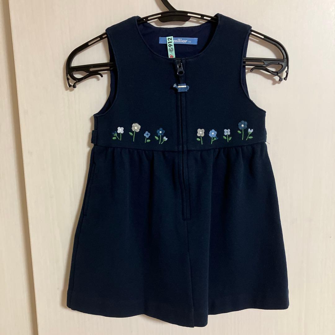 familiar ジャンバースカート 90 お受験　冠婚葬祭　卒入園