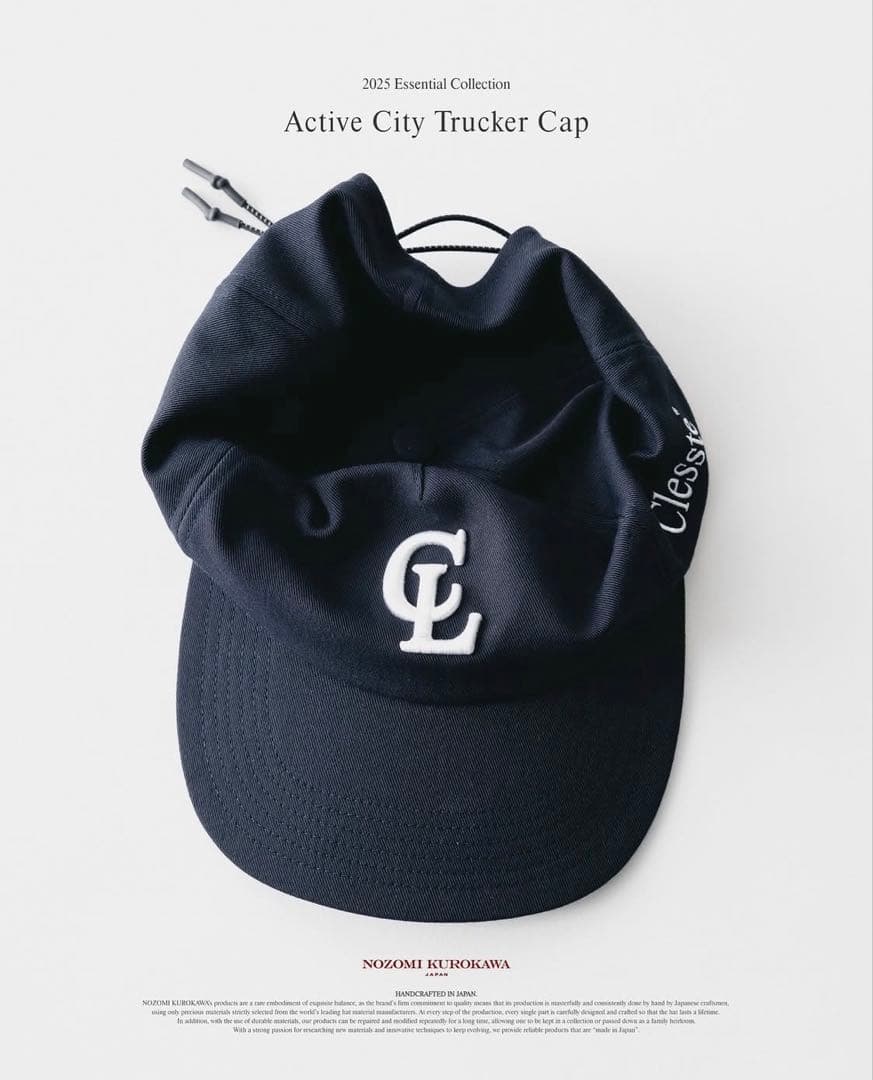 帽子 clesste trucker cap navy