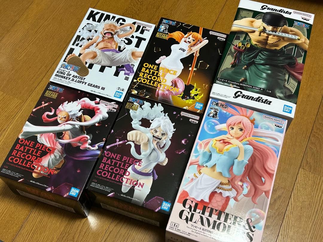 ワンピース　フィギュアセット　ニカルフィ ゾロ ニカボニー ナミ シラホシ