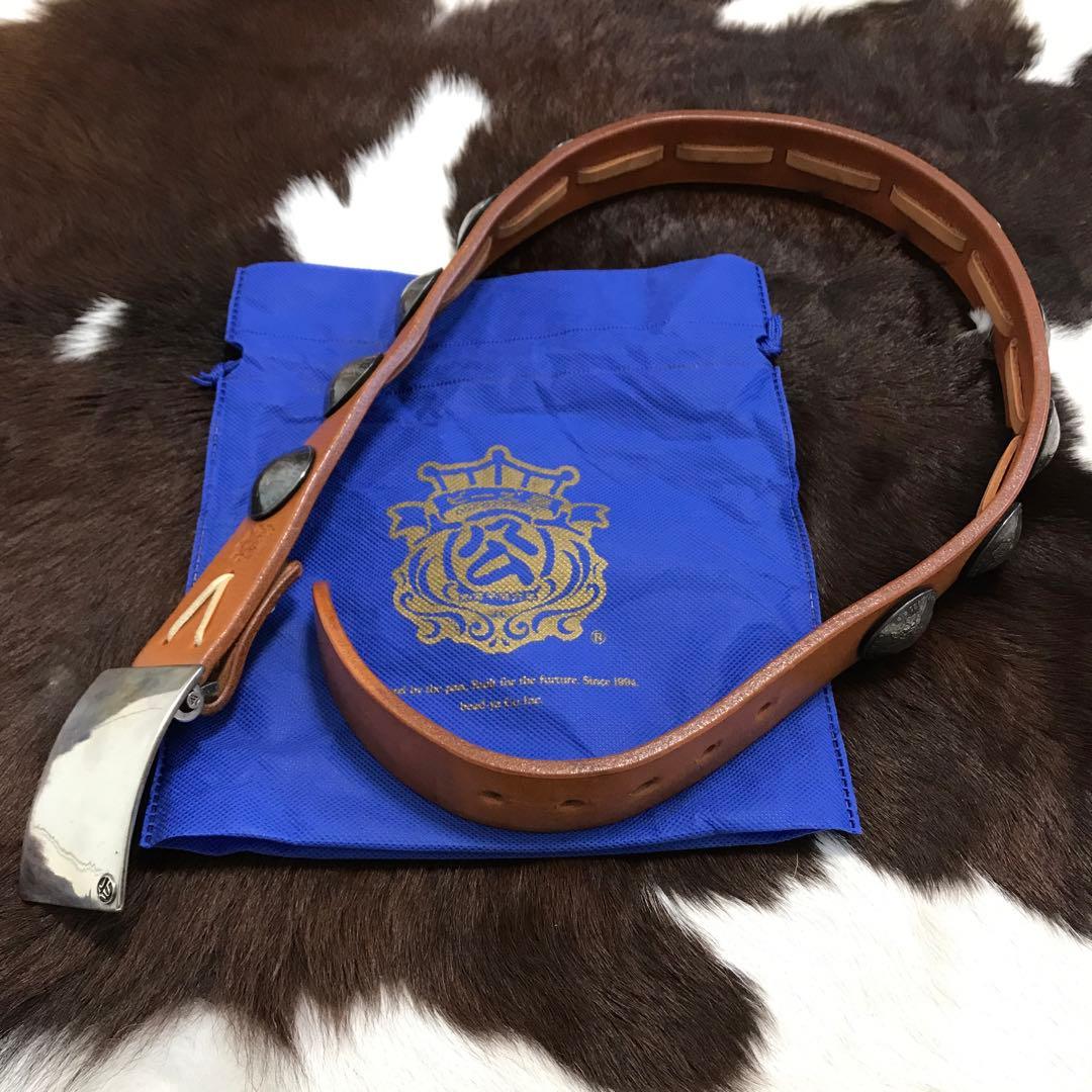 未使用美品！日本製 ビーズ屋公ちゃん シルバーバックル×1921年