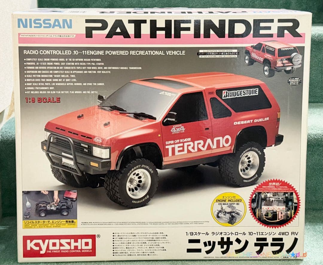 値下げ中★京商 ニッサンテラノ 1/9スケールRC10〜11エンジン4WD RV