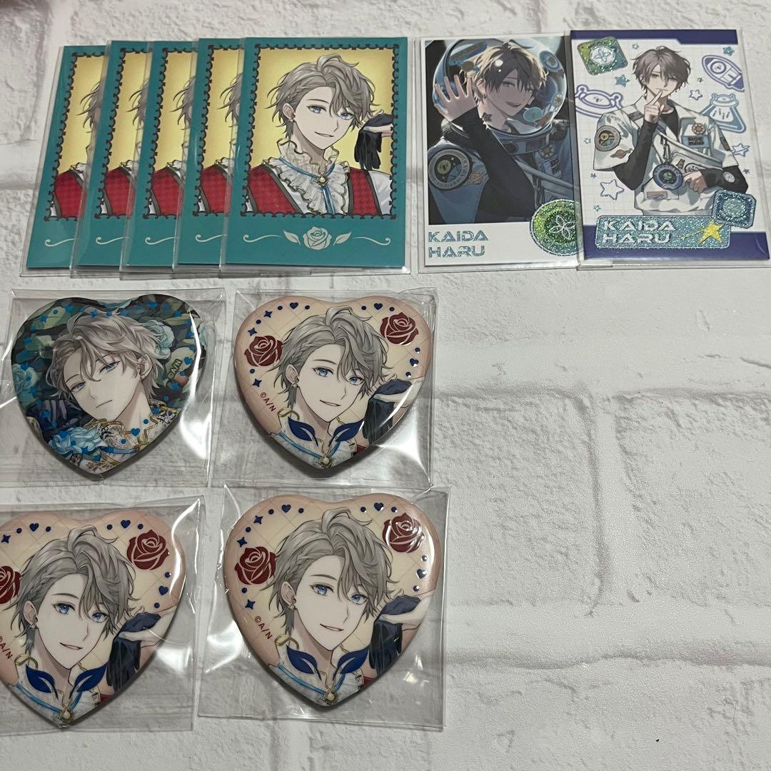 にじさんじ Rose Valentine チェキ風カード 缶バッジ 甲斐田晴 - メルカリ