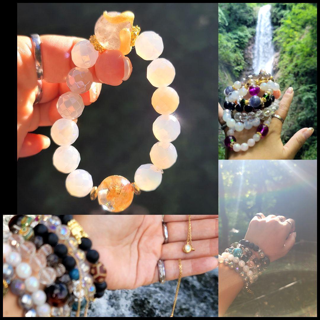 大巡礼.黄金蛇財産を増やし人生の成功2つ玉オルゴナイト