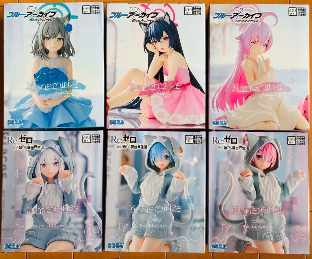 新品】ブルーアーカイブ Re:ゼロから始める異世界生活 フィギュア