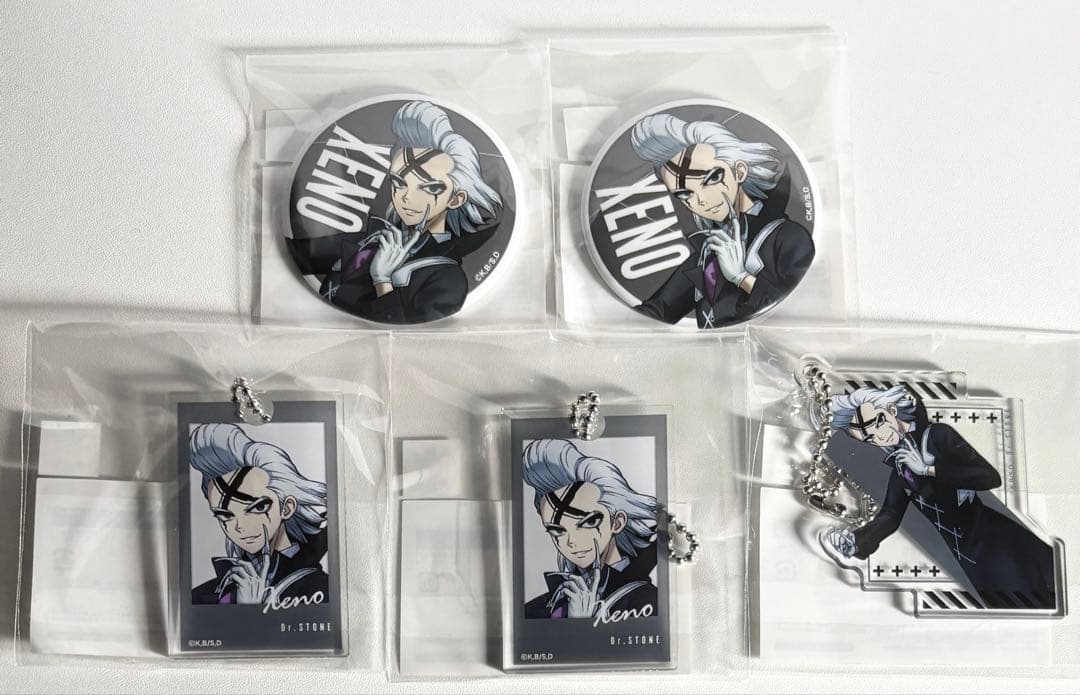Dr.STONE Dr.ゼノ まるくじ 第2弾 アクリルキーホルダー 缶バッジ
