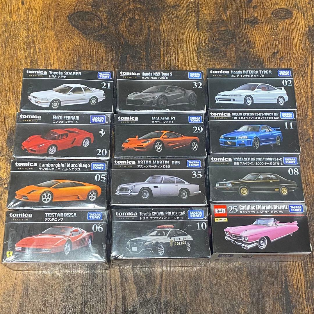トミカプレミアム 12台セット 新品未使用品 インテグラ ソアラ スカイライン等
