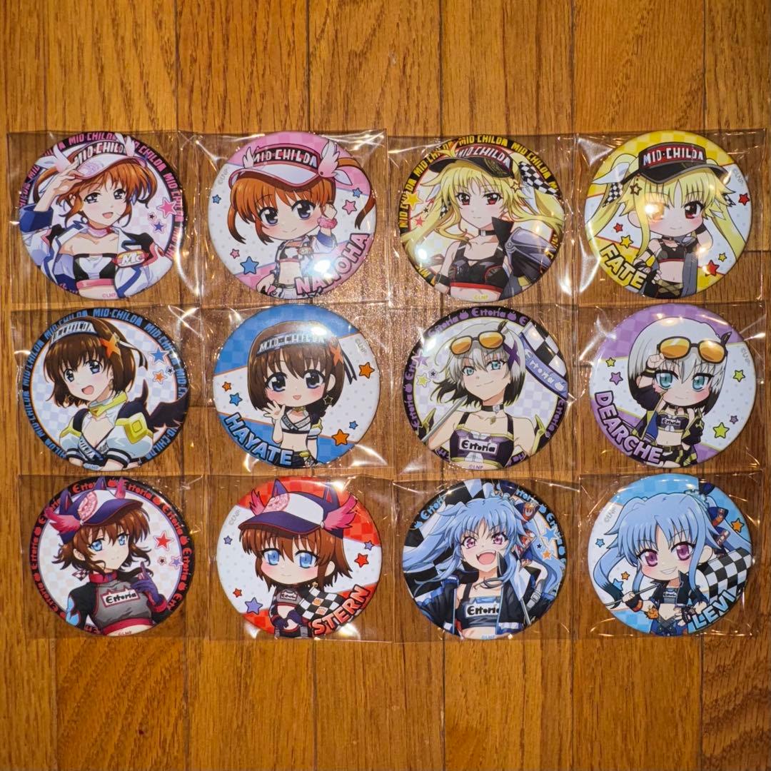 魔法少女リリカルなのは ロフト 缶バッジ 全12種類コンプリートセット