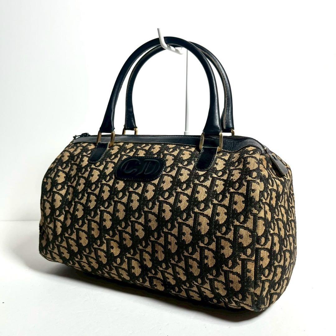 【極美品✨】ディオール　ミニボストンバッグ　ハンドバッグ　トロッター　CDロゴ