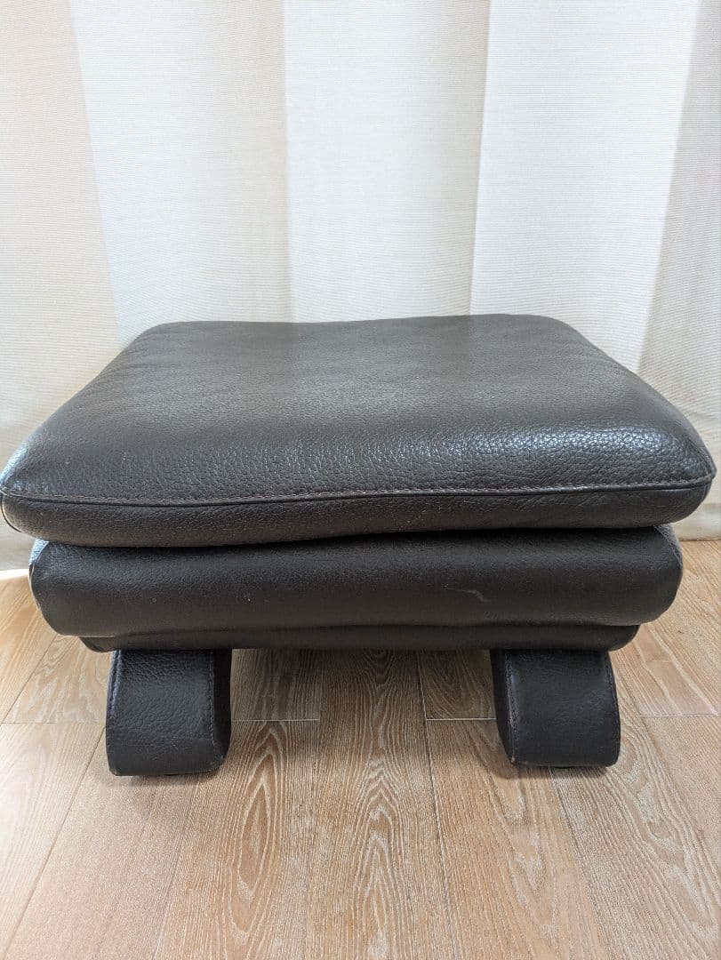 msy様　IDC大塚家具オットマン、ジャケット、香水セット IDC大塚家具 総本革 オットマン オースチン 厚革 アイボリー 天然木