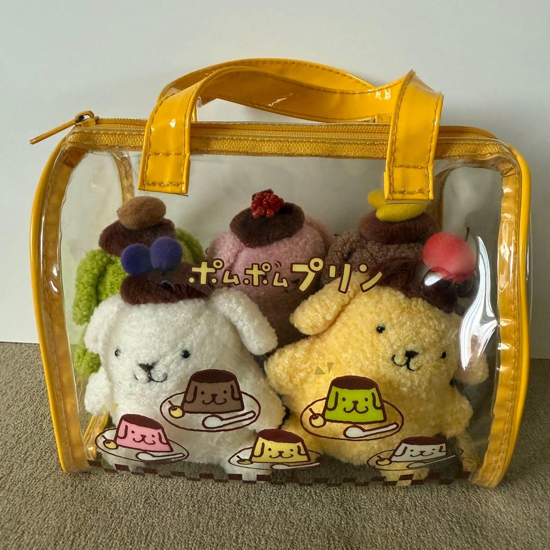ポムポムプリン バッグ付き5色ぬいぐるみセット - メルカリ