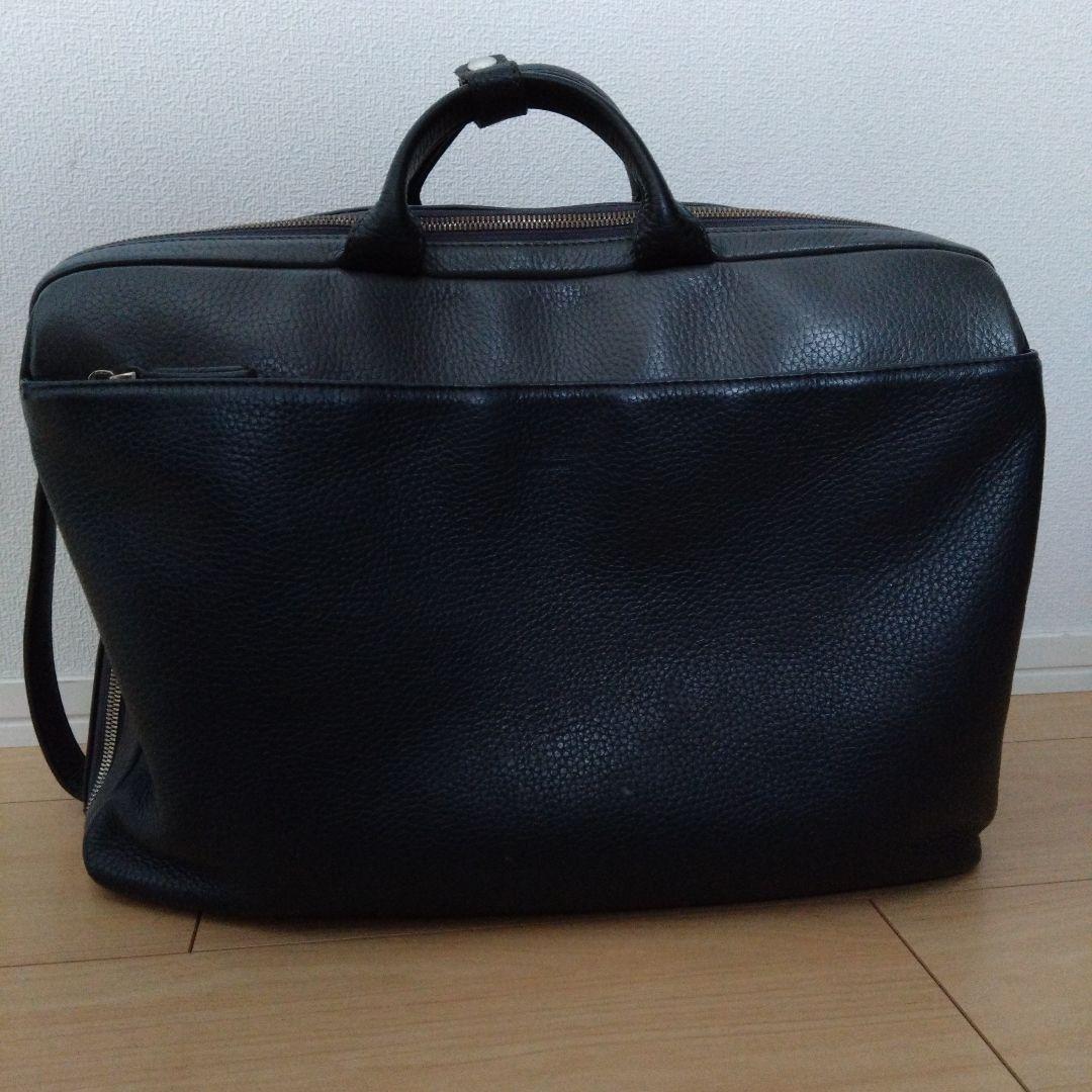 レザー ビジネスバッグ 黒　ソル 3WAY レザービジネスバッグ A4