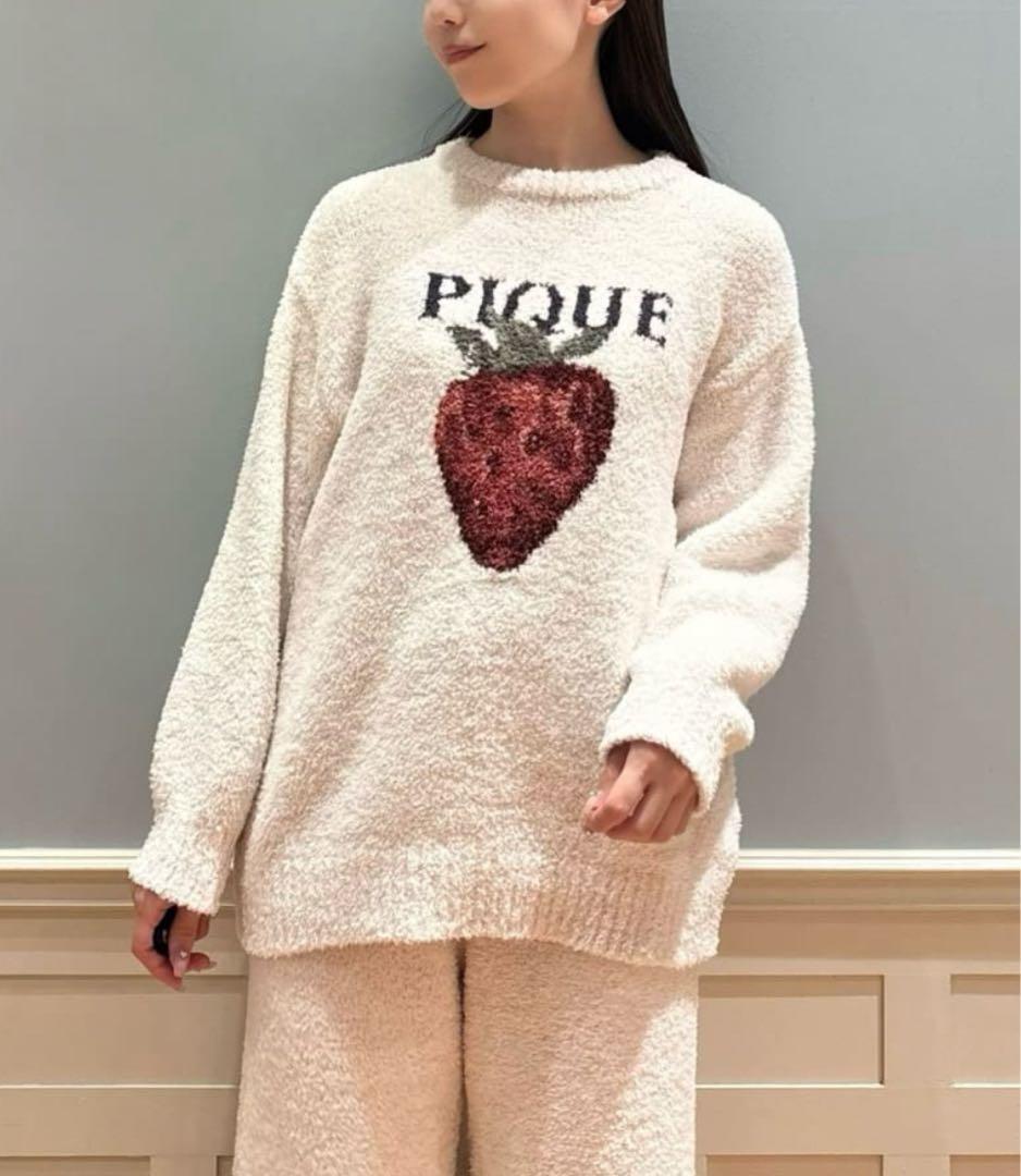 ジェラートピケ メランジストロベリージャガードプルオーバー - メルカリ