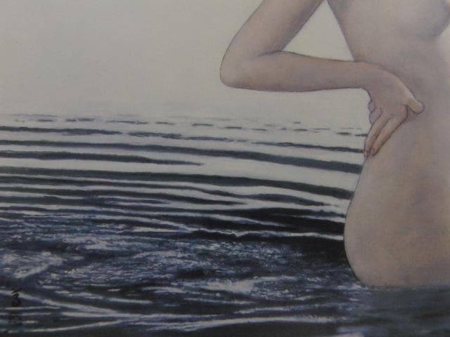 高塚省吾、【逆光のオンディーヌ】、希少な額装用画集より、新品額装付