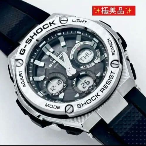 極美品G-SHOCK GST-W110 G-STEEL 電波ソーラ